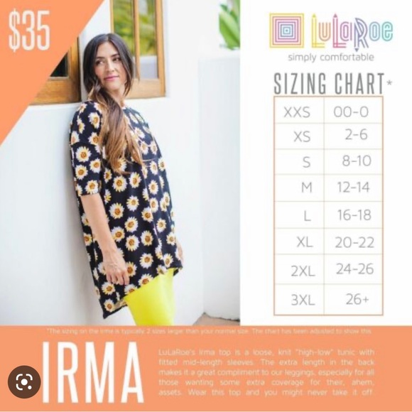 LuLaRoe Irma Tunic Top - Picture 7 of 7
